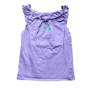 𝅺sonoma Lavender Top w/ Embroidered Hearts